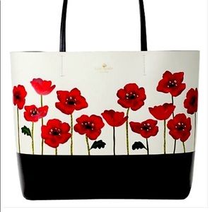 Kate Spade Ooh La La Poppy Tote Leather
